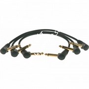 KLOTZ PP-AJJ0015 3 патч кабеля для соединения педалей, дл.15 см, разъёмы mono jack (TS) KLOTZ (угловые)