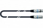 QUIK LOK CM180-6BK микрофонный кабель, 6 метров, разъемы XLR FEMALE-XLR MALE, цвет черный