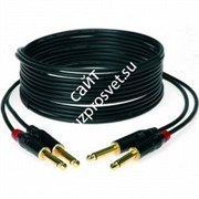 KLOTZ KMPP0600 KeyMaster инструментальный стерео кабель для клавишных 6м, 2 моно Jack Amphenol - 2 моно Jack Amphenol