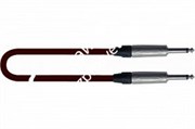 QUIK LOK QUIKSILVER-5 инструментальный кабель 5м., разъемы Neutrik mono jack, цвет темно-красный