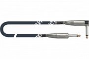 QUIK LOK S205-3BK инструментальный кабель, 3м., цвет черный, разъемы mono jack (1/4' MALE - 1/4' MALE)