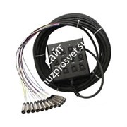 HORIZON SMC2404FBX-100 мультикор, 28 каналов, 24 входа, 4 выхода на разъемах XLR Female, длина 30 метров