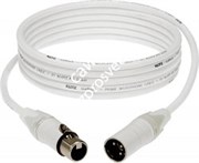 KLOTZ iceRock микрофонный кабель MY206, 0,22 мм2, 60 пФ/м, белые XLR Neutrik мама-папа, длина 10 м, оболочка белая, ПВХ