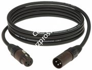 KLOTZ M1FM1K1500 микрофонный кабель MY206, бронзовые 3pin XLR Neutrik мама, папа, длина 15 м