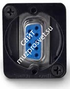 SWITCHCRAFT EHDB9FFB панельный разъём DSUB 9 pin female / female, чёрный