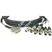 KLOTZ TAN08DF01 мультикабель 1 м, D-Sub25 - 8 XLR Neutrik Female