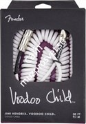 FENDER HENDRIX VOODOO CHILD CABLE WHITE Гитарный кабель jack-jack, 9 метров, модель Джими Хендрикс, белый
