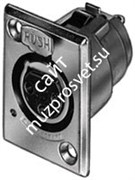 SWITCHCRAFT D3F панельный разъем XLR: 3-контактный, 'мама'. Матовое никелевое покрытие.