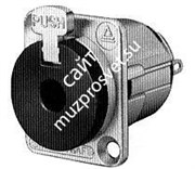 SWITCHCRAFT E112BL панельный разъём 1/4' джек, 'мама', симметричный, с защелкой