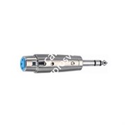 QUIK LOK F147-K адаптер металлический, разъемы XLR Female (мама) - Stereo Jack 6.3mm (1/4')