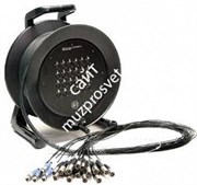 KLOTZ C12/4M40 мультикор на катушке, 12 входов XLR, 4 выхода XLR, разъемы Amphenol, длина 40 m