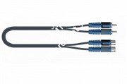 QUIK LOK RKSA180-2 компонентный кабель, 2 метра, разъёмы 2 RCA Male - 2 RCA Female