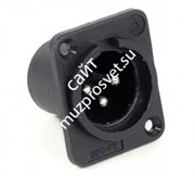 SWITCHCRAFT PD3MSC3 панельный разъём XLR папа, 3 пин, серебр. контакты, пластик