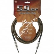 KLOTZ VIN-0300 59er готовый инструментальный кабель, длина 3м, никелированные разъемы Mono Jack, оболочка твид