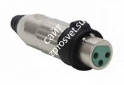 SWITCHCRAFT AAA3FAUZH кабельный разъем XLR: 3-х контактный, &#39;мама&#39;, влагозащита IP68, контакты позолочены