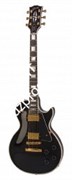 GIBSON CUSTOM LES PAUL CUSTOM EBONY электрогитара с кейсом, цвет чёрный, фурнитура Gold