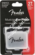 FENDER MUSICIAN SERIES BLACK EAR PLUGS беруши, цвет чёрный