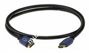 KLOTZ HA-HA-H08 кабель HDMI, позолоченные контакты A-A, AWG24, чёрный, 8 метров