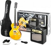 EPIPHONE SLASH AFD LES PAUL PERFORMANCE PACK набор начинающего гитариста (электрогитара, комбо, чехол, ремень, медиаторы)