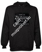 ZILDJIAN T4623 QUINCY VINTAGE SIGN PULLOVER HOODIE L черная толстовка с капюшоном, размер - L