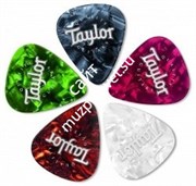 TAYLOR 80792 Pick, Marble, Med медиатор перламутровый с лого TAYLOR, средний