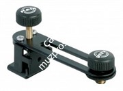K&amp;M 24035-300-55 держатель микрофона для ударной установки (крепление на бочку) Цвет черный. 0.13 kg, L: 115 mm.