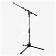 K&amp;M 25500-300-55 низкая микрофонная стойка-журавль для бас-бочки, металлические узлы, высота 290 мм, длина журавля от 870-550 мм