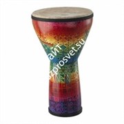 REMO DJ-FELG-17- Djembe, Festival, Pre-Tuned, Large, 12&#39; X 21&#39;, SKYNDEEP®, FIBERSKYN®, Fabric Rainbow джембе