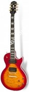 EPIPHONE PROPHECY LES PAUL CUSTOM PLUS GX HERITAGE CHERRY SUNBURST электрогитара с кейсом, цвет красный санбёрст