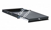 K&M 49070-000-55 выдвижная рэковая полка на замке, высота 1 RU