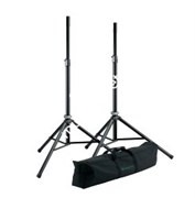 K&M 21449-000-55 комплект из 2х стоек для акустических систем, с чехлом, высота 127 - 193 см, нагрузка до 50 кг