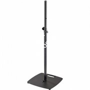 K&M 26734-000-55 стойка для акустической системы с квадратным основанием, диаметр 35мм, высота 110-181 см, сталь, чёрная