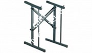K&amp;M 42040-000-55 раздвижная стойка под микшер шириной до 48 см, ш. 52 см, в. 72 см, нагрузка до 40 кг, алюминий, чёрный