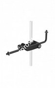 K&amp;M 24050-311-55 адаптер для двух микрофонов на струбцине, сталь, чёрный