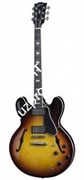 GIBSON MEMPHIS ES-335 SUNSET BURST полуакустическая электрогитара с кейсом, цвет сансет бёрст