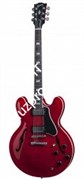 GIBSON MEMPHIS ES-335 FIGURED CHERRY полуакустическая электрогитара с кейсом, цвет прозрачный красный