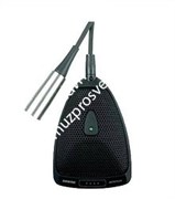 SHURE MX392BE/S плоский (поверхностный) конденсаторный суперкардиоидный микрофон, черный, крепление провода сквозь стол