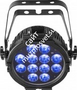 CHAUVET-DJ SlimPAR Pro H USB светодиодный прожектор направленного света типа LED PAR 12x10Вт RGBWA+UV - DMX, D-Fi, ИК управление
