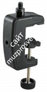 K&amp;M 23720-300-55 микрофонный адаптер на струбцине, сталь, чёрный
