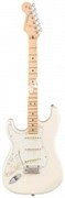 FENDER AM PRO STRAT LH MN OWT электрогитара American Pro Stratocaster, леворукая, цвет олимпик уайт, кленовая накладка гриф