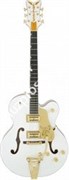 Gretsch G6136T-WHT Players Edition Falcon, String-Thru Bigsby, Filter'Tron, White Электрогитара полуакустическая, цвет белый