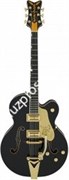 Gretsch G6136T-BLK Players Edition Falcon, String-Thru Bigsby, Filter'Tron, Black Электрогитара полуакустическая, цвет черный