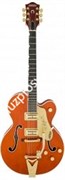 Gretsch G6120TFM Players Edition Nashville, Bigsby, Filter&#39;Tron, Flame Maple, Orange Stain Электрогитара п/а, цв. оранж, матовый