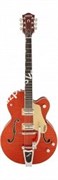 Gretsch G6120SSL-OFLM Brian Setzer Nashville, Bigsby, TV Jones, Tiger Flame Maple, Lacquer Электрогитара п/а, цвет красный лак