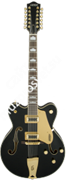 Gretsch G5422G-12 Electromatic Hollow Body Double-Cut 12-String, Gld Hw, Black Электрогитара полуакустическая, цвет черный