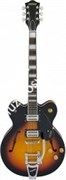Gretsch G2622T Streamliner Center Block, Bigsby, Broad'Tron, Aged Brooklyn Burst Электрогитара полуакустическая, цвет санберст