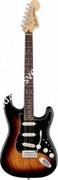 FENDER DELUXE STRAT PF 2TSB электрогитара Deluxe Strat (ясень), 2-х цветный санберст, накладка грифа Пао Ферро