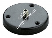 K&amp;M 22140-300-55 подставка (d=73мм) с винтом 3/8&#39; для подключения goosenec с отверстием 4мм для кабеля, цвет черный