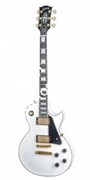 GIBSON CUSTOM LES PAUL CUSTOM ALPINE WHITE электрогитара с кейсом, цвет белый, фурнитура Gold