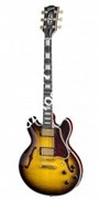GIBSON CUSTOM CS-356 VINTAGE SUNBURST полуакустическая электрогитара с кейсом, цвет санберст, фурнитура Gold